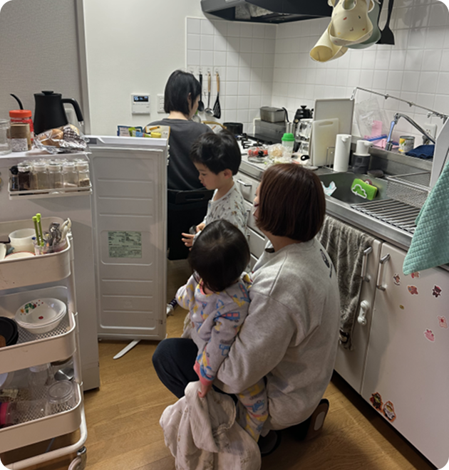 朝食準備 画像